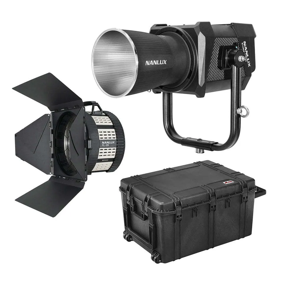 Nanlux Evoke 1200 LEDDaylight Light Kit with F-35 Fresnel