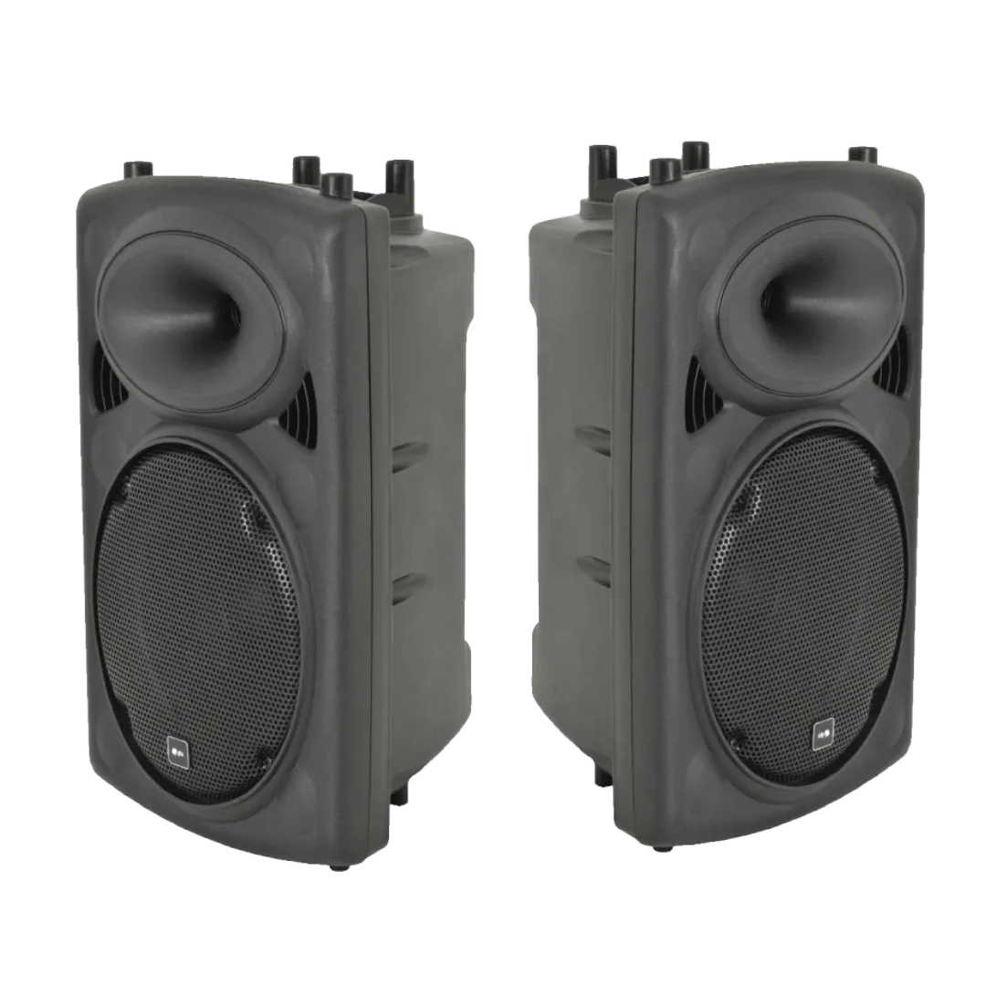 2x COLUNA ATIVA QTX 10'' 200W