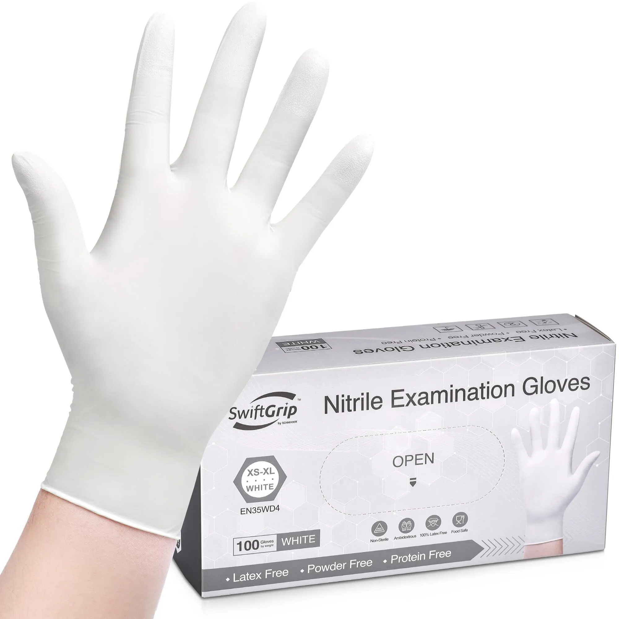 Guantes de Latex Blanco Medianos Latex-204124