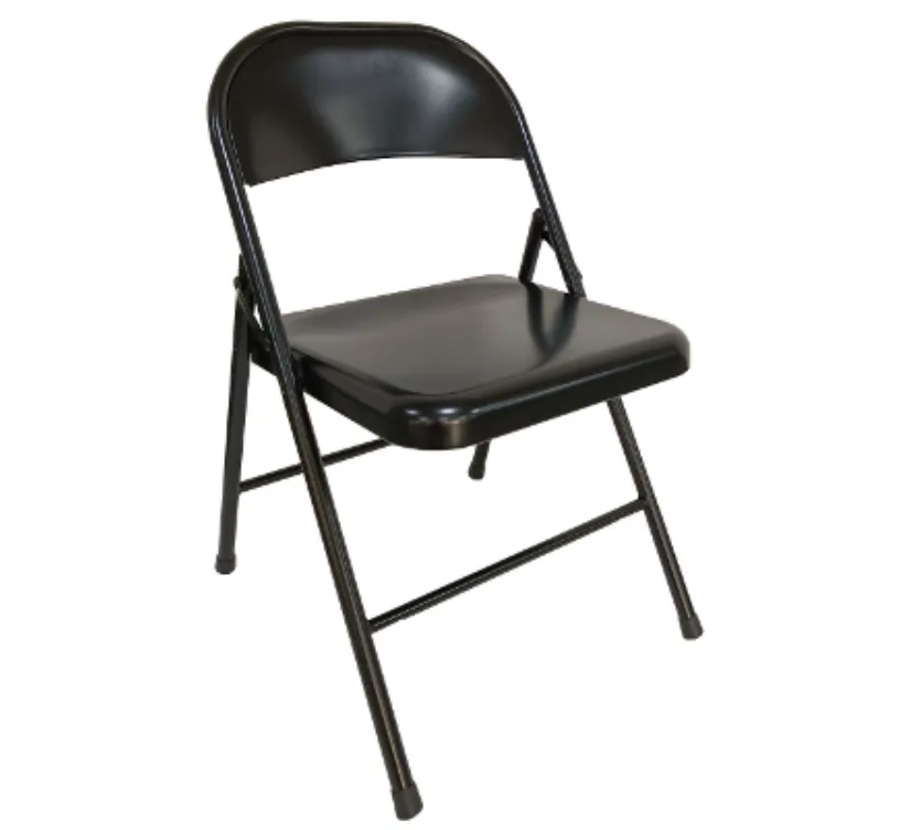 Silla plegable negra-402526