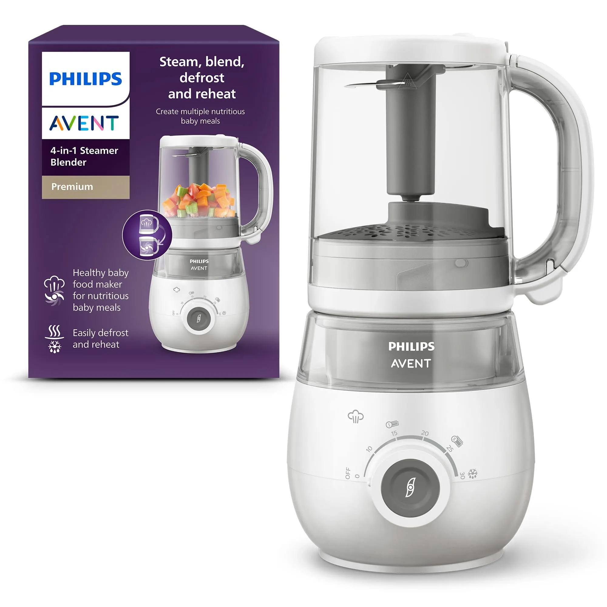 Avent 4in1 Steamer blender. Steam,blend,defrost. NEW