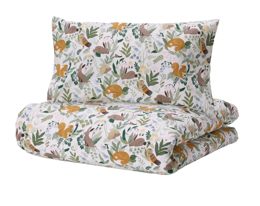 Pillow and blanket for kids, soft green