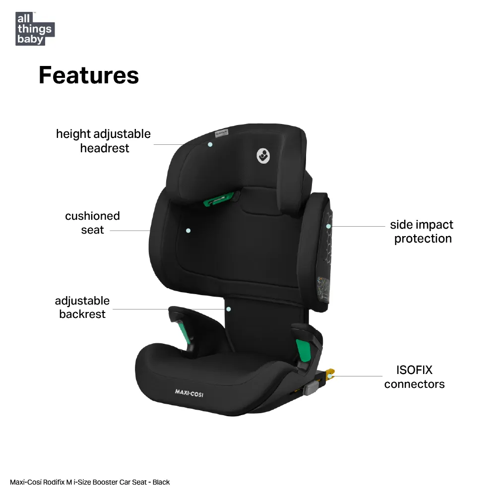 Maxi Cosi kids Carseat/booster Rodifix isize, with isofix, 3-12years