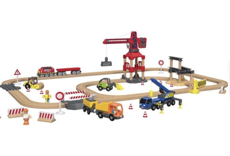 Educational wooden toys: TRAIN set (with battery) and human body learning