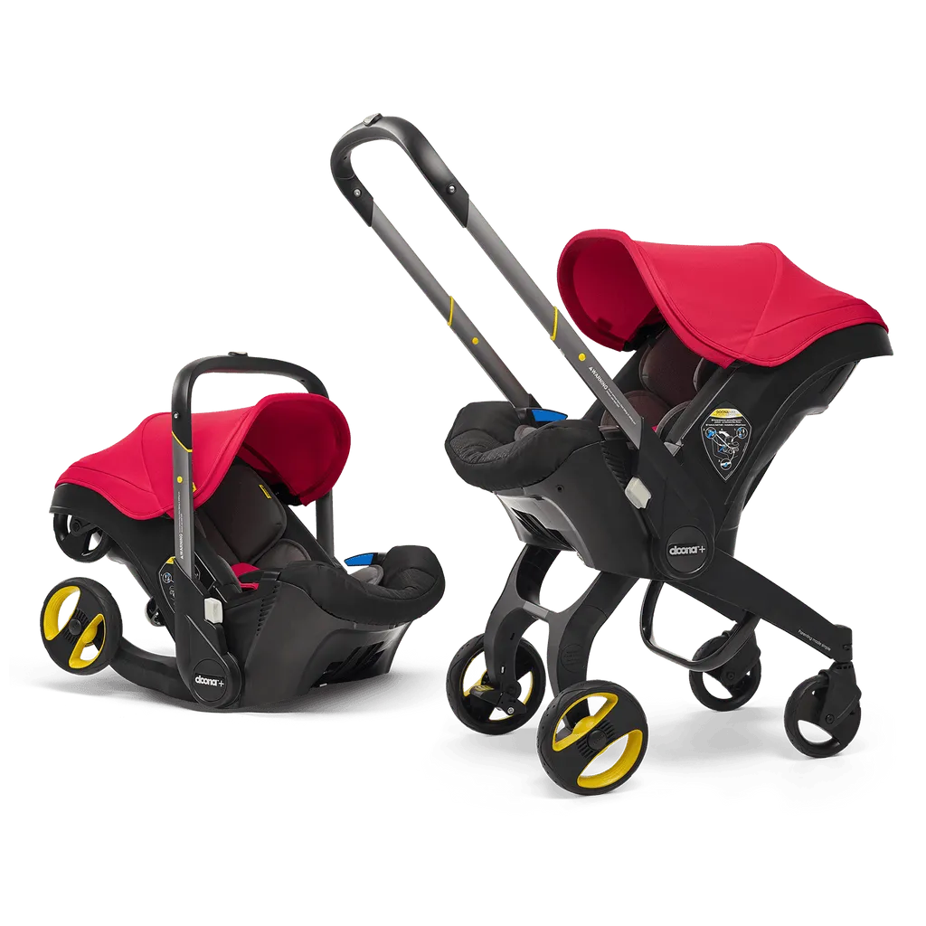 Doona Carseat and Stroller, 2in1 combo, red, from born to 13kg