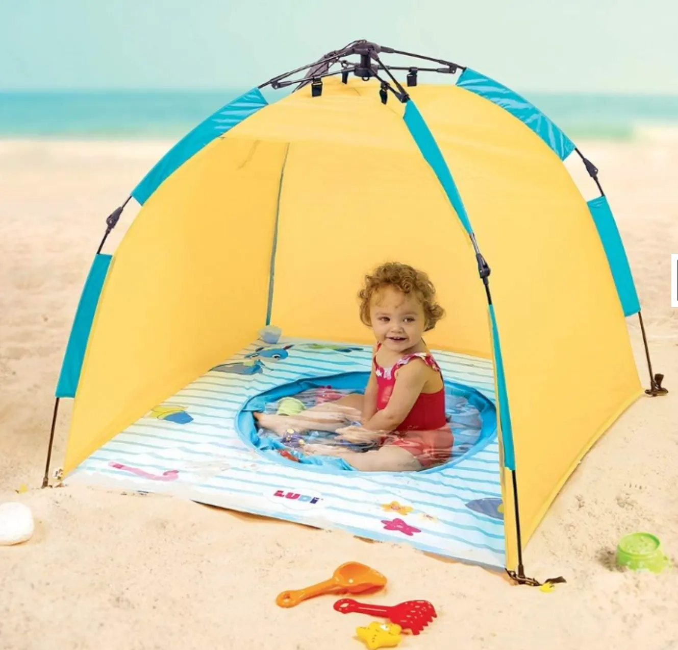Baby Beach Tent, Water Pool in the Sand