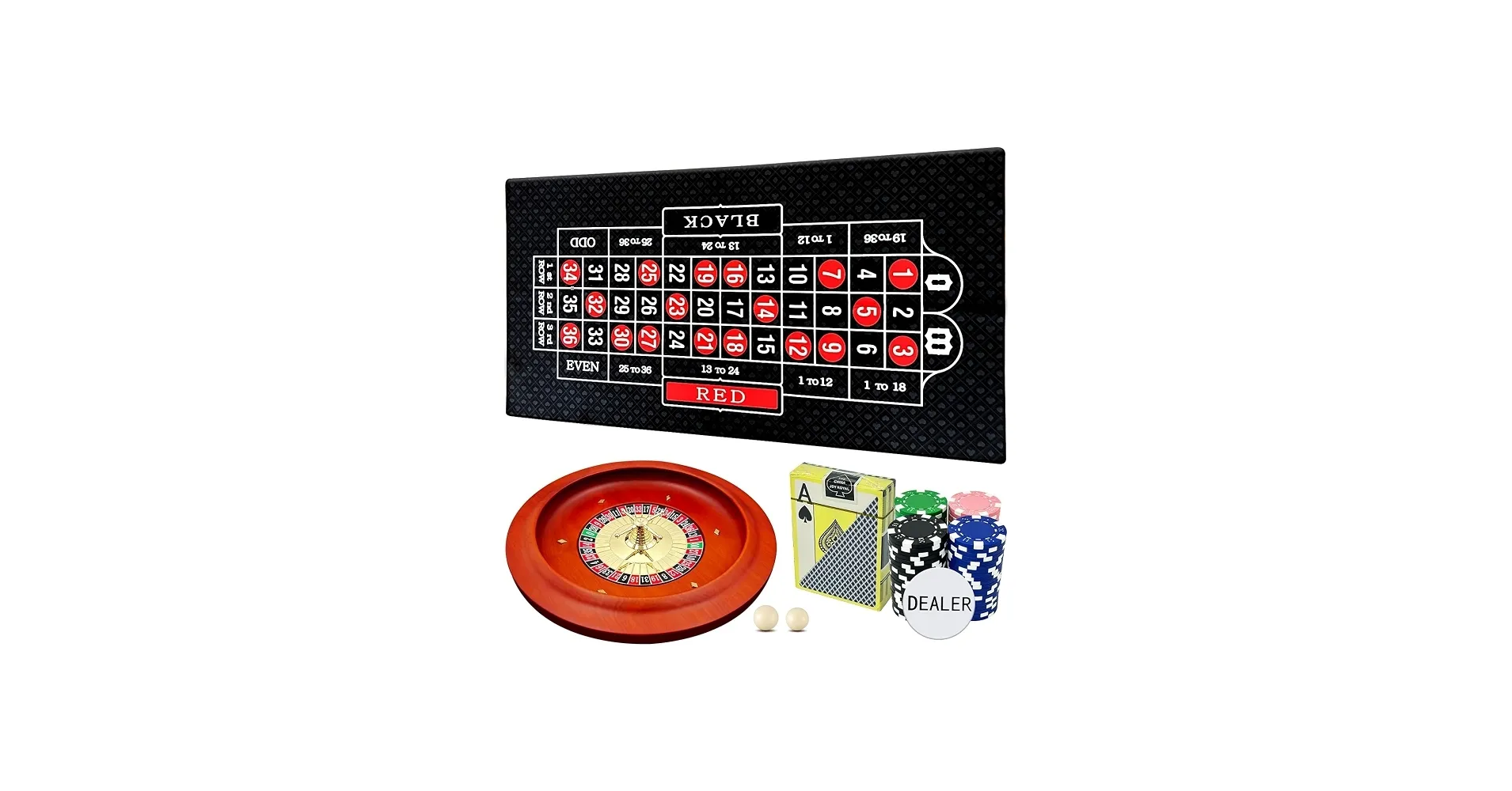 11 inch Solid Roulette Wheel Set