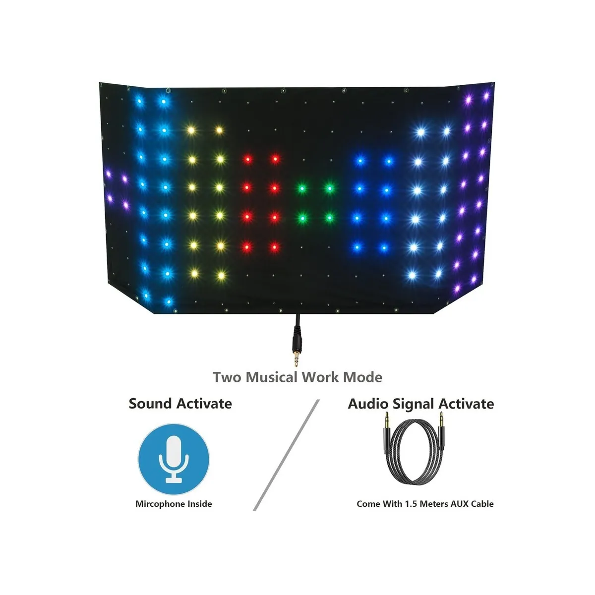 DJ Stage Light Pro - LED Motion Drape Facade