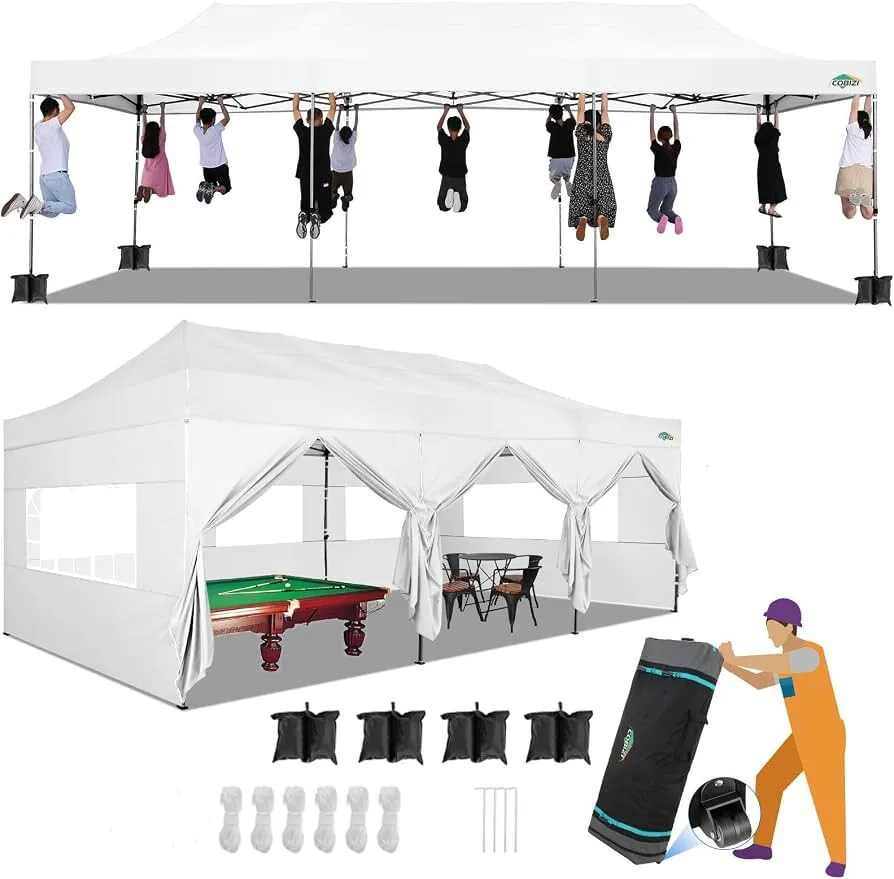 10x30 Pop-up Tent with Sides