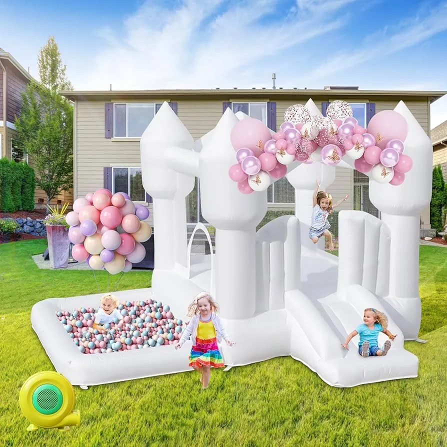 White Bounce House for Kids