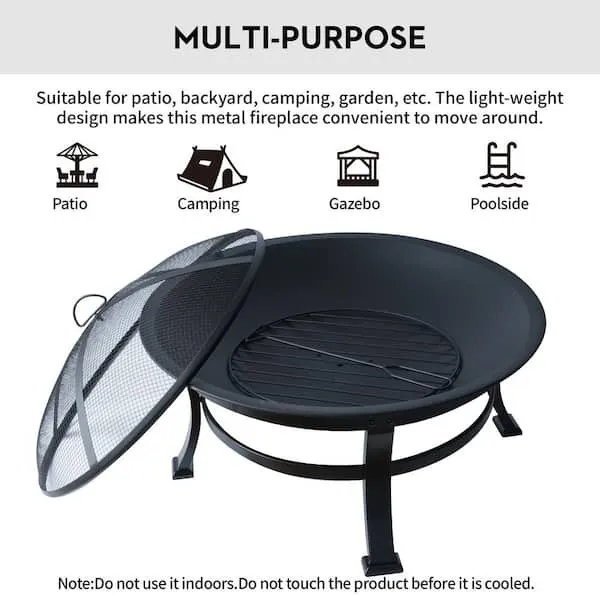 Outdoor Fire Pit - Wood Burning