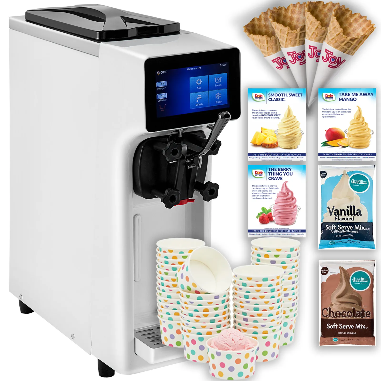 Soft Serve Ice Cream Bundle + FREE MIX