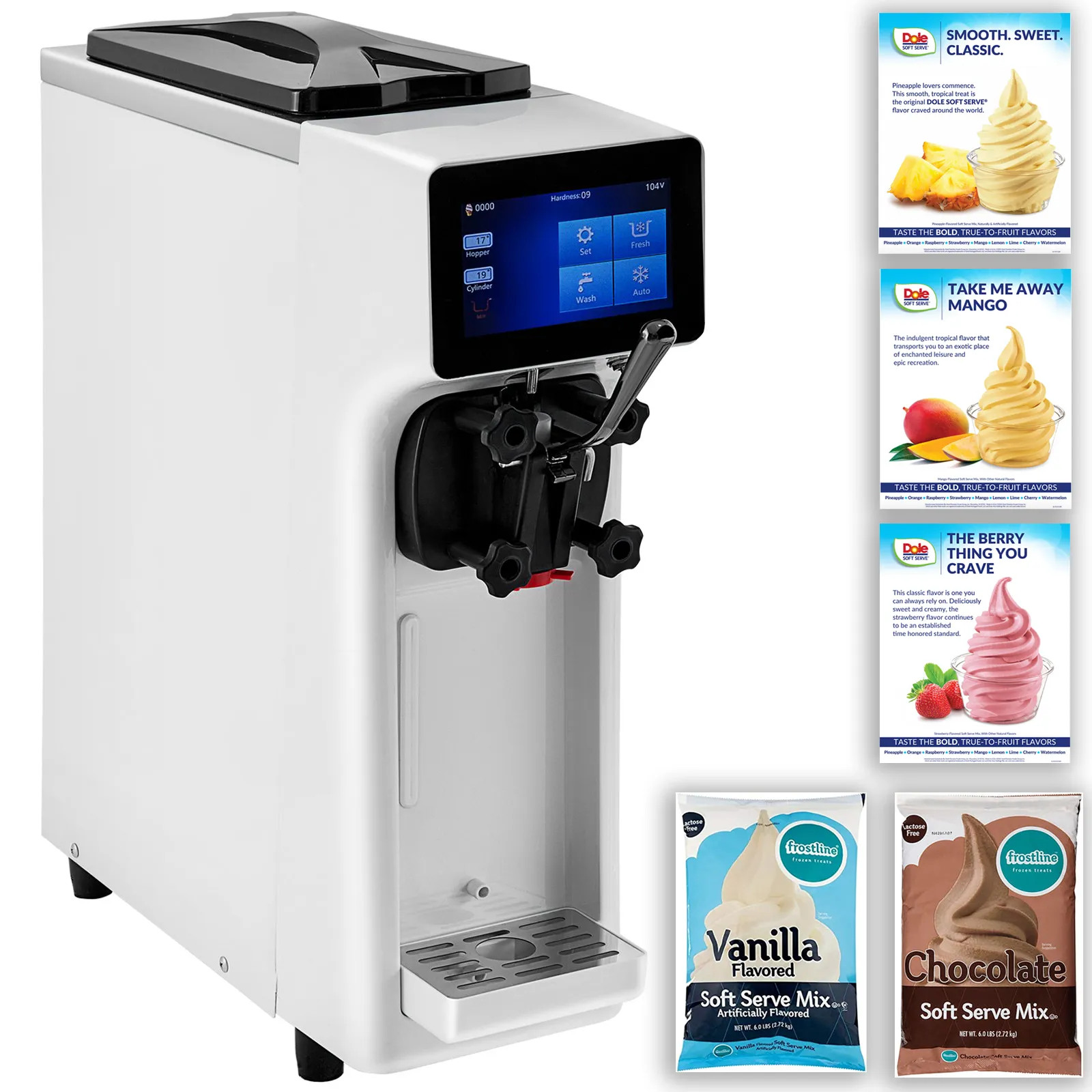Soft Serve Ice Cream Machine + FREE MIX