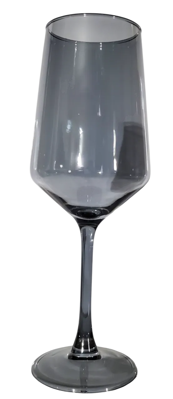 Smokey Grey Wine Glass
