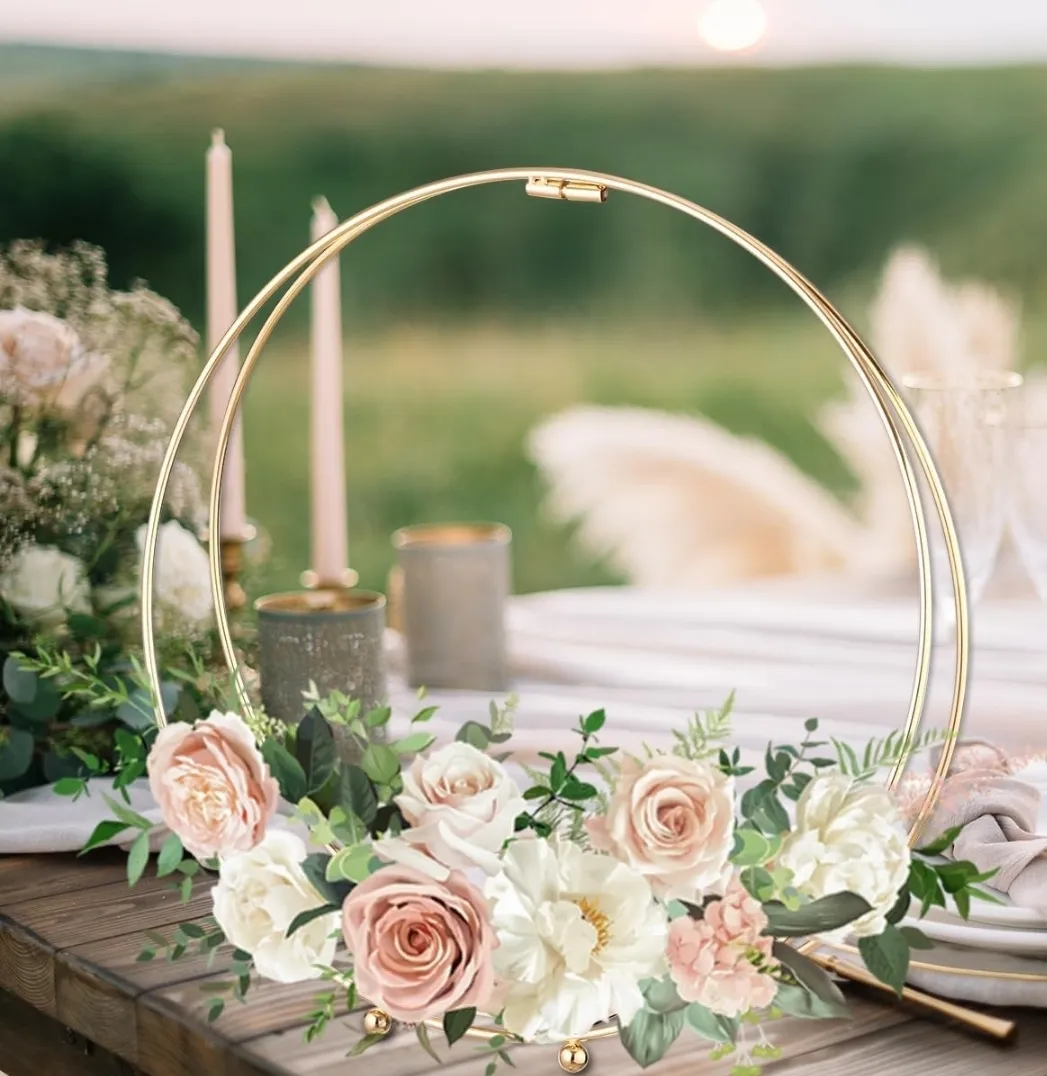 Double Hoop Floral Stand