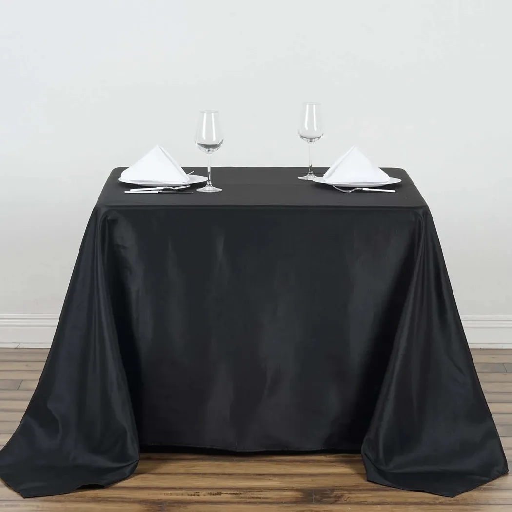 81x81 Black Square Tablecloth