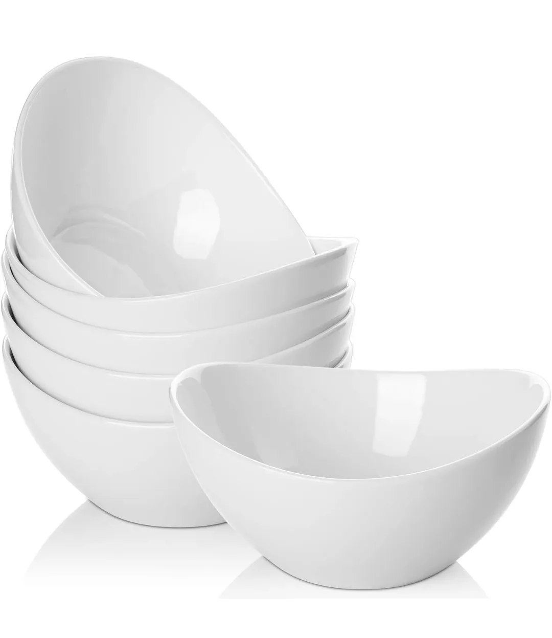 Oval Shape Curved Serving Bowls