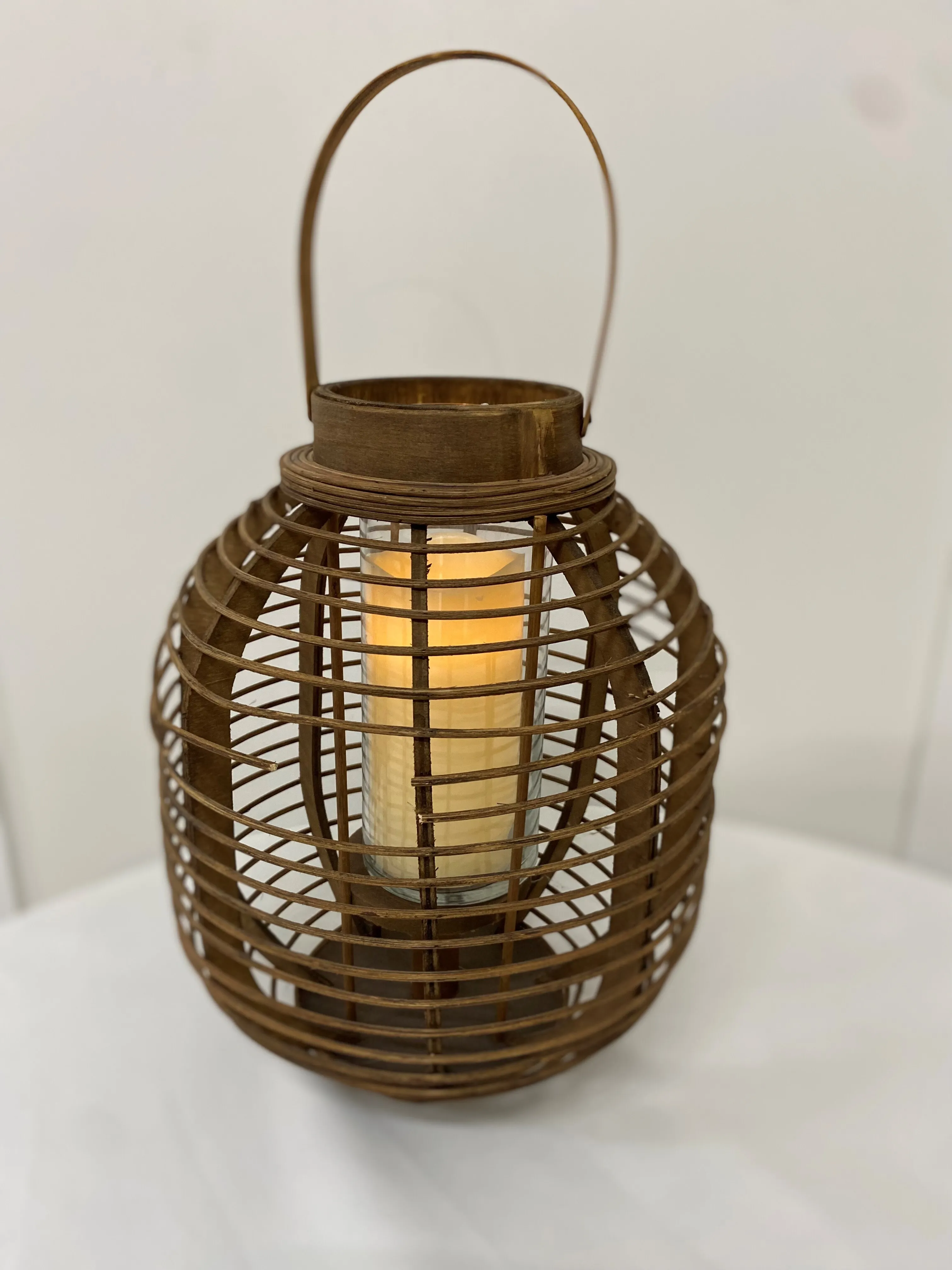 Boho Wicker Lantern