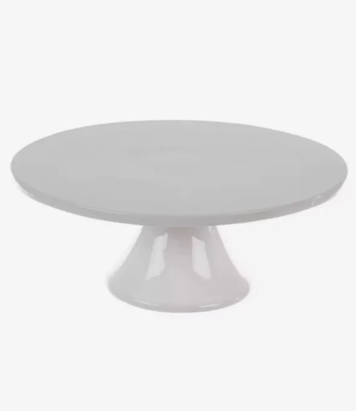 White Ceramic Cake Plate