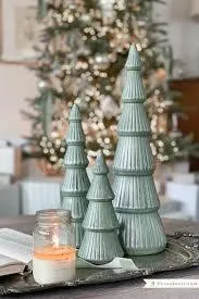 Painted Christmas Tree Decor