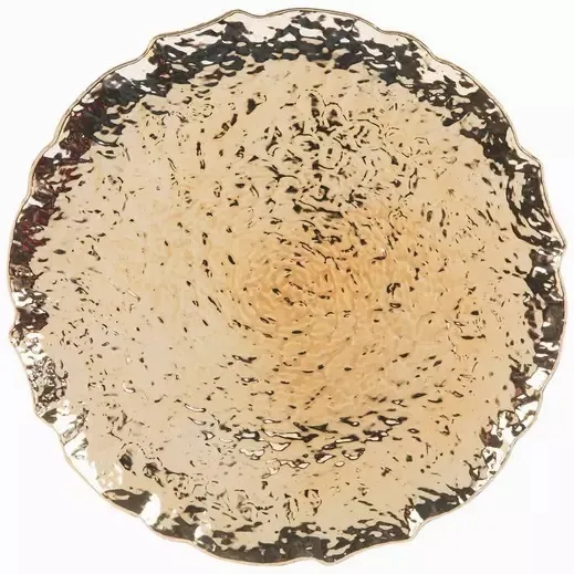 Gold Scalloped Charger Plate