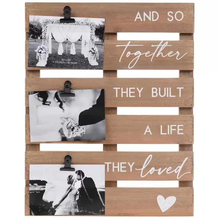 "And so Together They Built A Life They Loved" Photo Display Sign