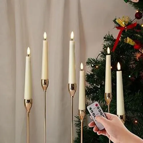 Real Wax LED Taper Candles