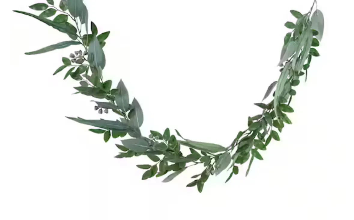 6’ Eucalyptus & Willow Garland 