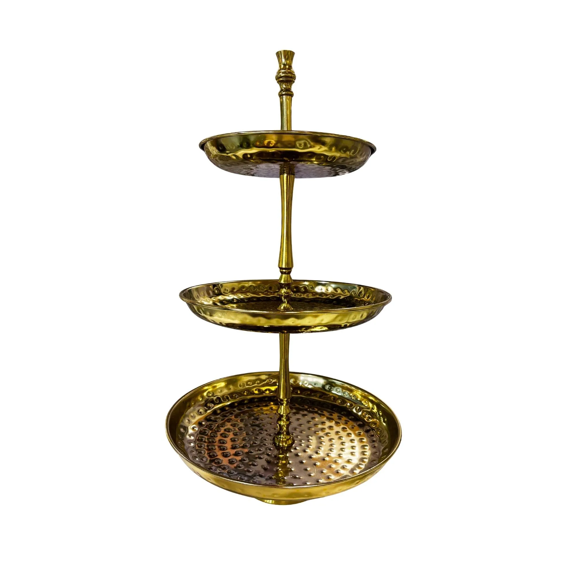 Gold Three-Tier Dessert Stand 