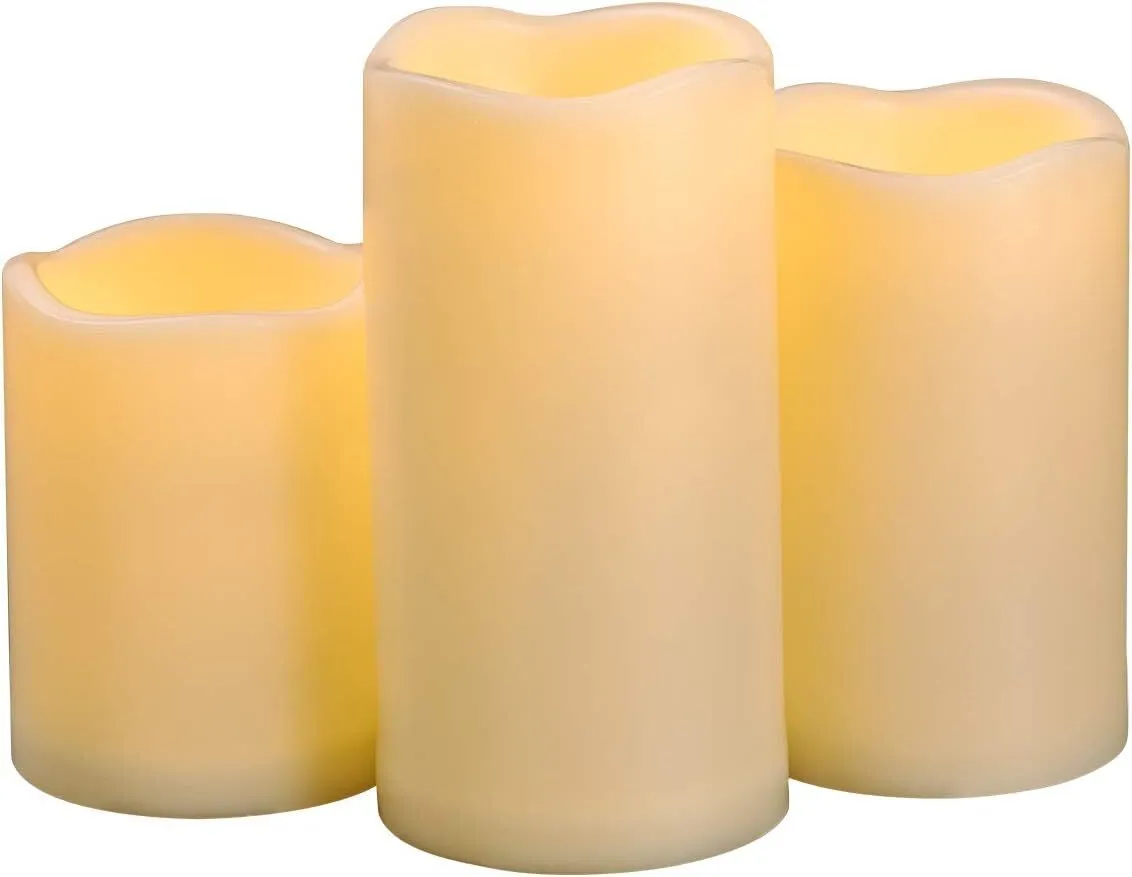 Flameless Pillar Candles (Assorted Sizes)