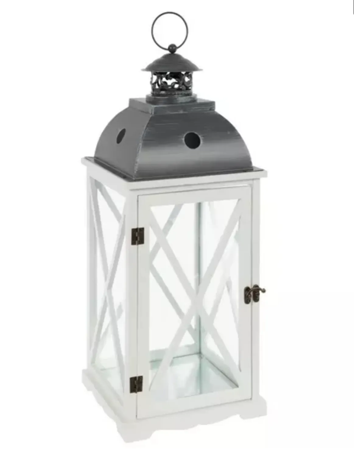 White Weathered Wood Lanterns, 12"-18"