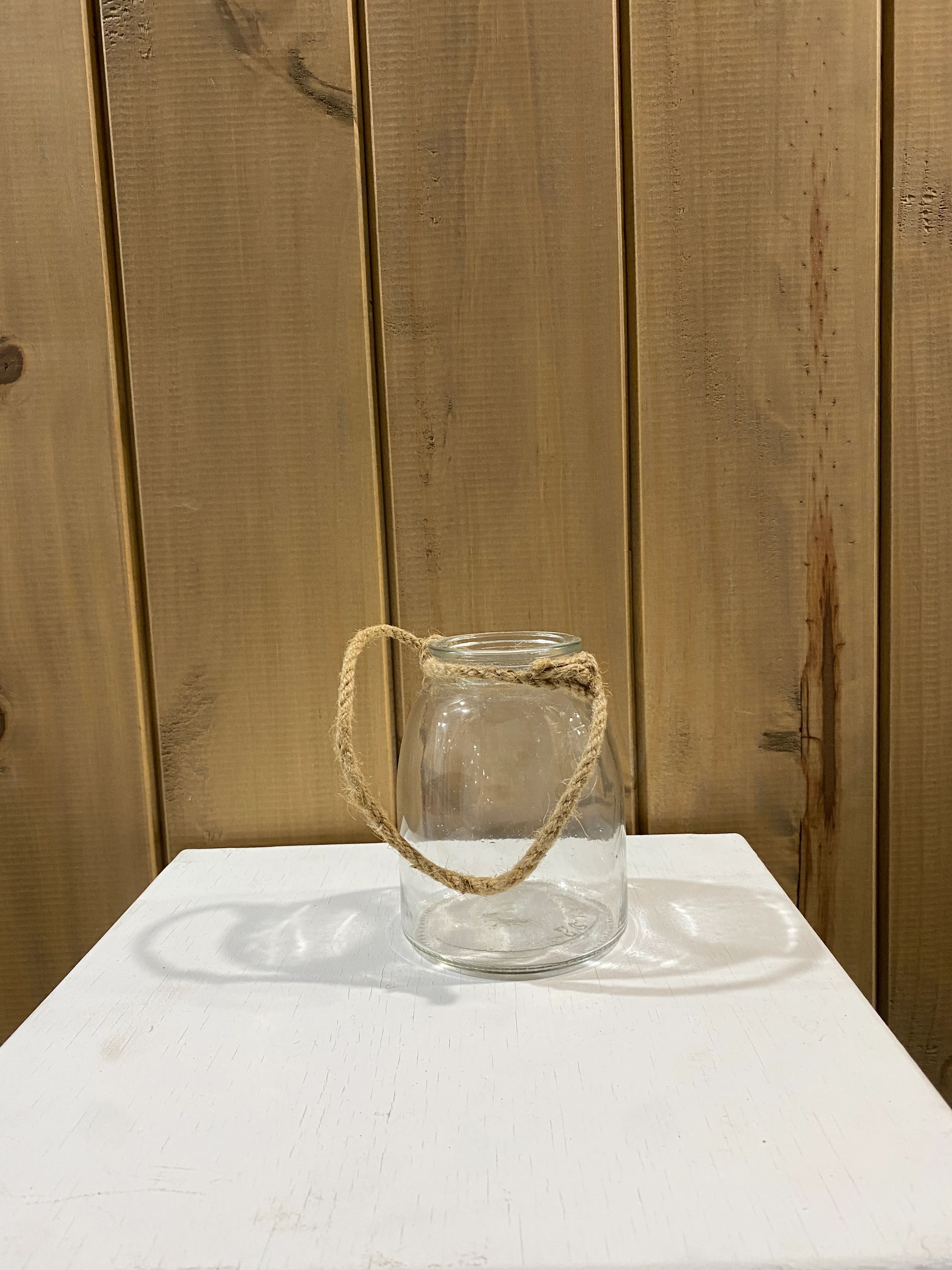 Glass Jar with Jute