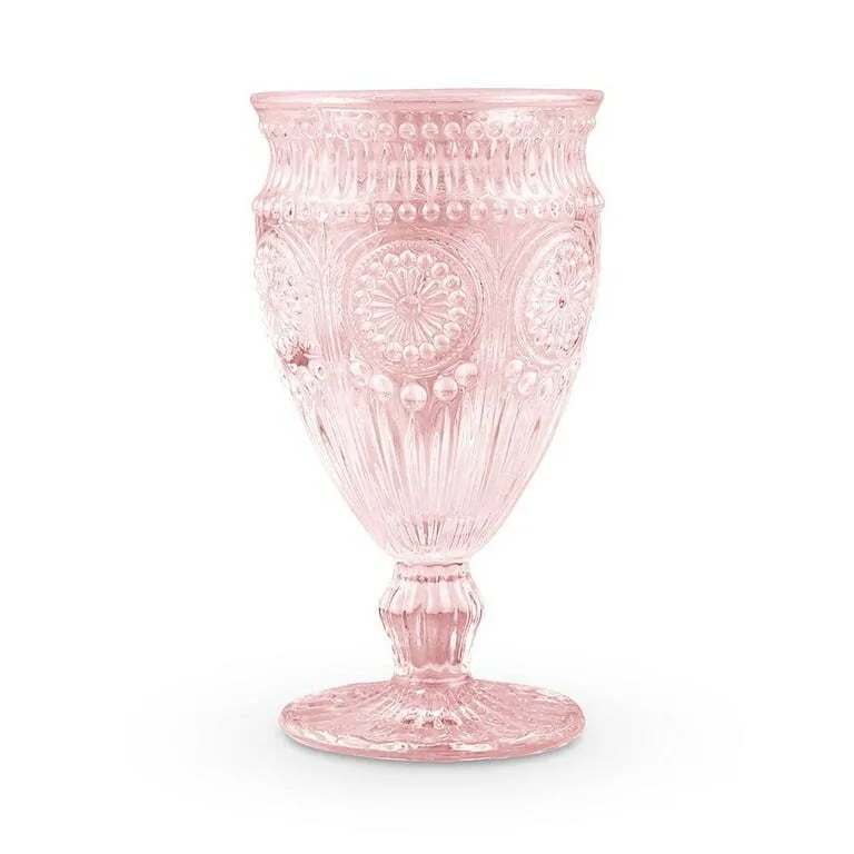 Pink Glass Goblets