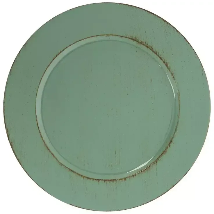 Rustic Green Charger Plate