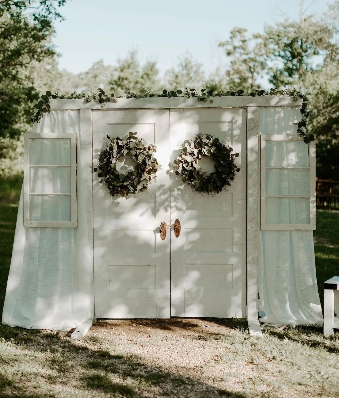 Antique Walk-Through Door Set