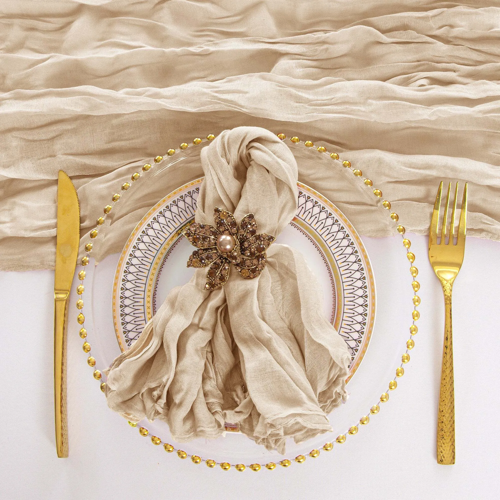 Champagne Cheesecloth Napkins