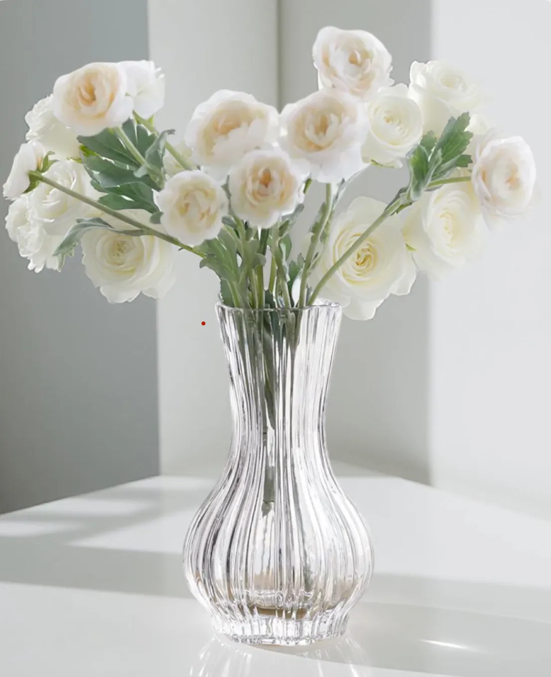 Elegant Hand Blown Glass Vase 