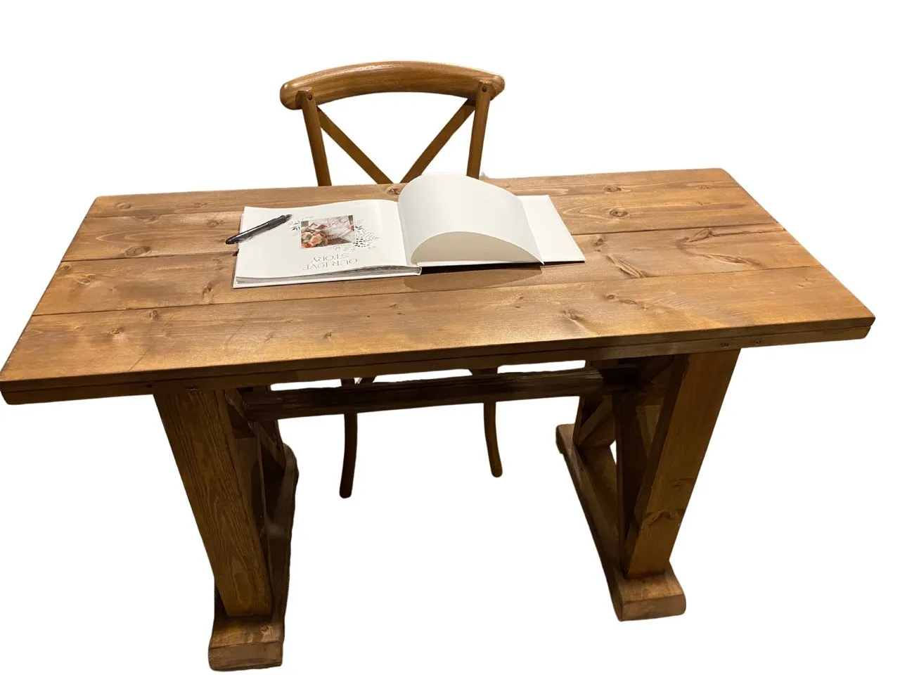 Small Wooden Harvest Table (Single or Double)