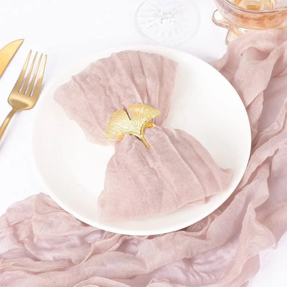 Blush Pink Cheesecloth Napkins