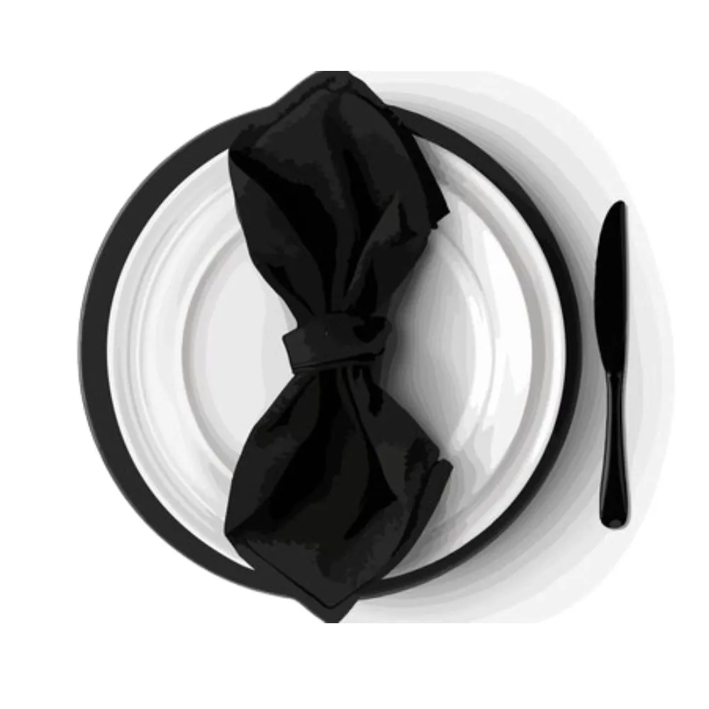 Black Poly Napkins