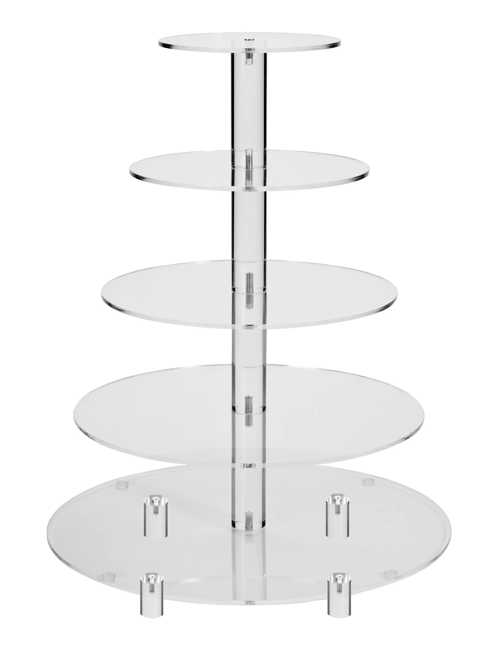 5-Tier Round Acrylic Cupcake/Dessert Stand