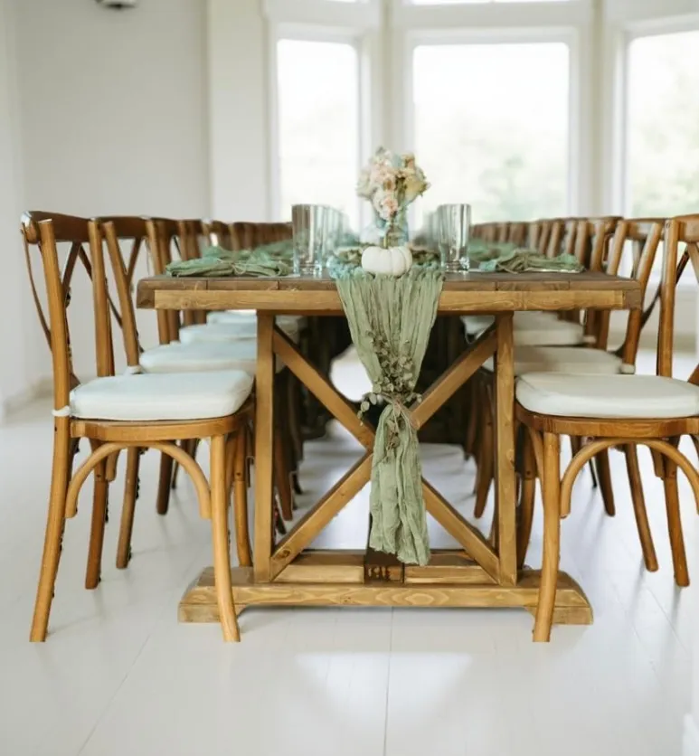 Wooden Harvest Table