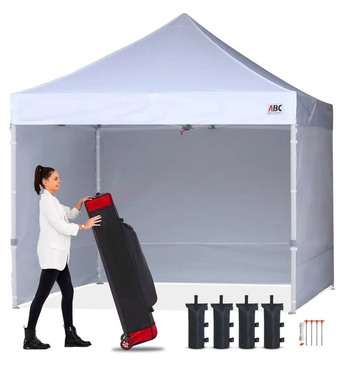 10x10 White Collapsible Tent