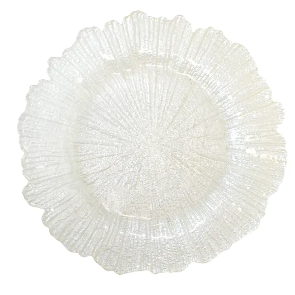 White charger plates- 100 available 