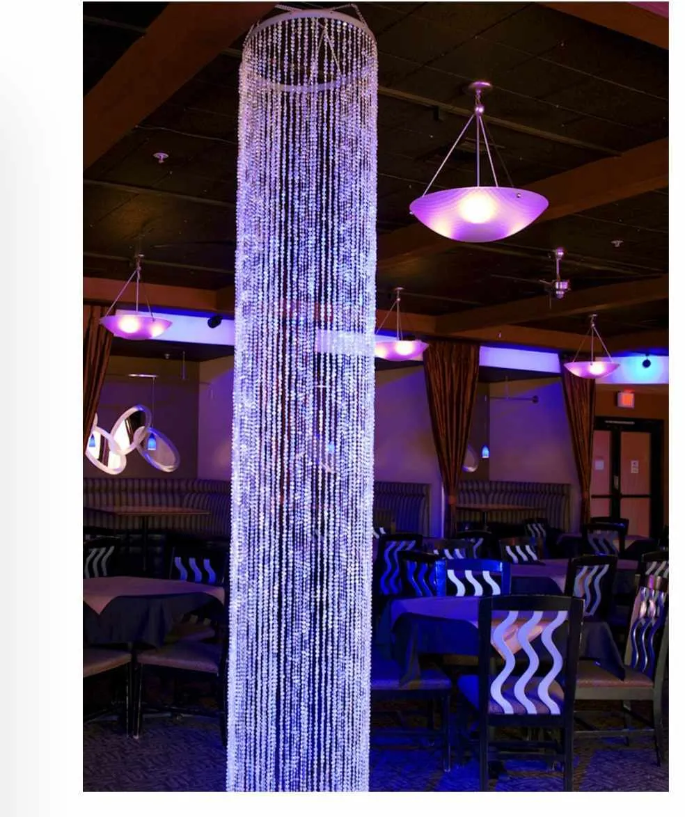 14 ft crystal chandelier columns