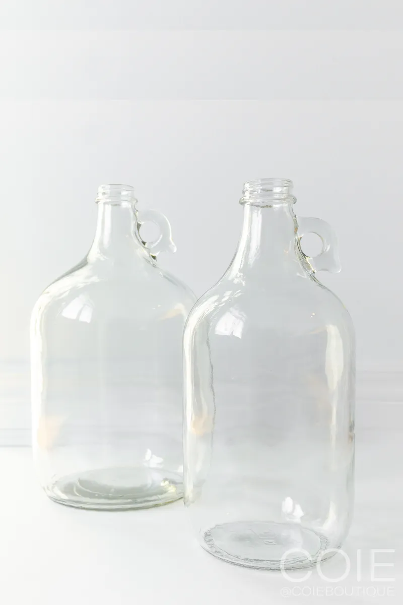 Glass Gallon Jugs to hold pompous grass.