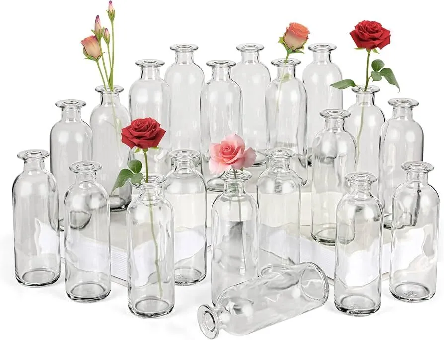 glass bud vases set of 40