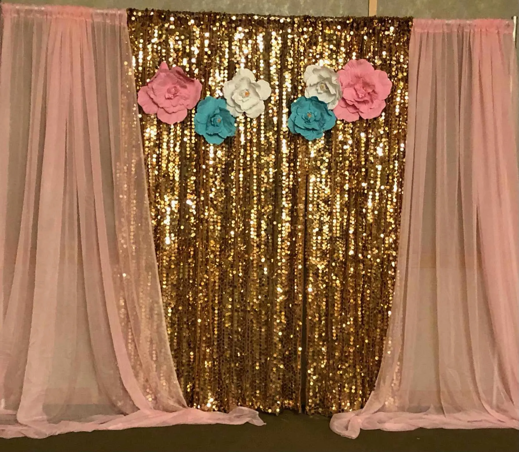 Pipe And Drap backdrop (prices depend on curtain options and length needed, call for an estimate) 