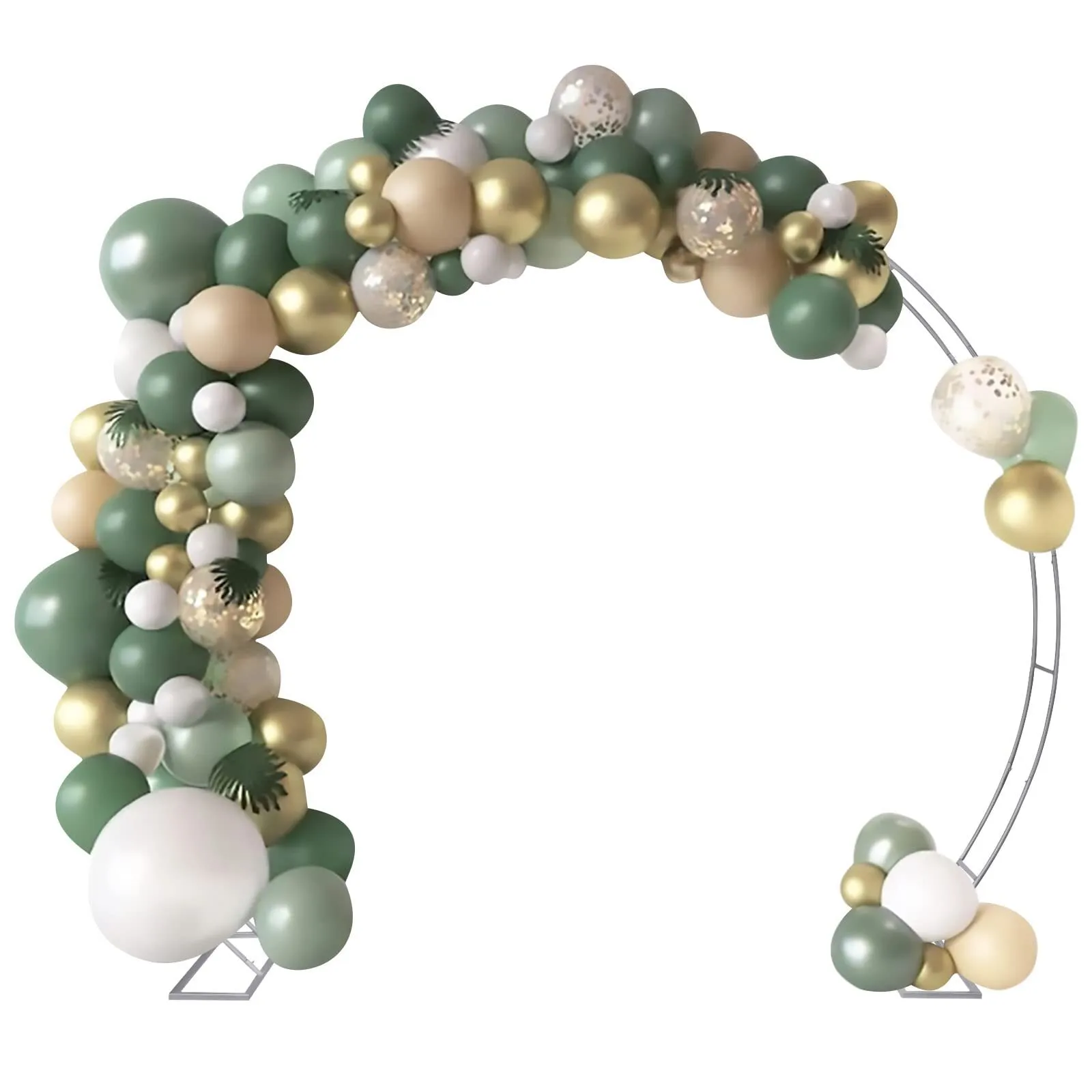 Silver Metal Double Circle Arch