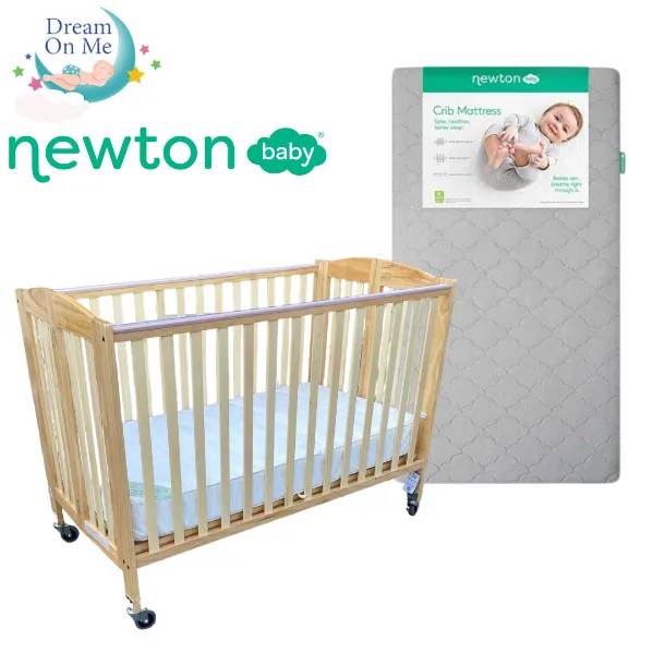 Full Size Crib with Newton Mattress, protector and sheet included